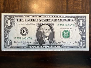 1988A $1 Web Press Note FN Block Run 12 Plate Combo 5/2 SN: F 75218347 N - Picture 1 of 12