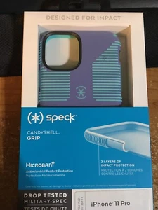 Speck CandyShell Grip Case for iPhone 11 Pro - Wisteria Purple/Mykonos Blue New - Picture 1 of 4