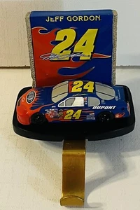 VINTAGE 2004 NASCAR Jeff Gordon Natale STOCKING HANGER #24 DuPont - Foto 1 di 6