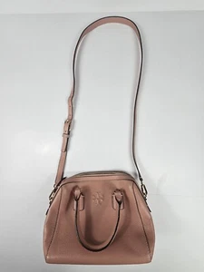 Tory Burch Thea Web Small Satchel Crossbody Pinkmoon Farbe Pebbled Leder - Bild 1 von 24