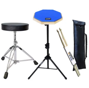 keepdrum DP-BL8 Pad azul con trípode con taburete con palos - Imagen 1 de 7