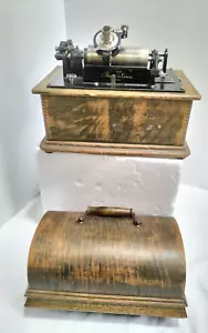 Gramophone Phonograph Thomas Edison Model H w 4min reproducer Original -runs -AF - Bild 1 von 19