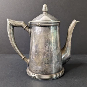 Vintage Argentor Wien Silver Plated Tea Coffee Pot Lidded Pitcher Vienna Small - Picture 1 of 12
