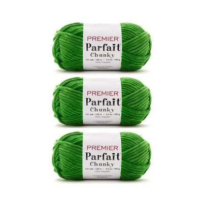 Bundle of 3 - Premier Yarns Parfait Chunky Yarn - Sour Apple 1150-86 - Image 1 of 2