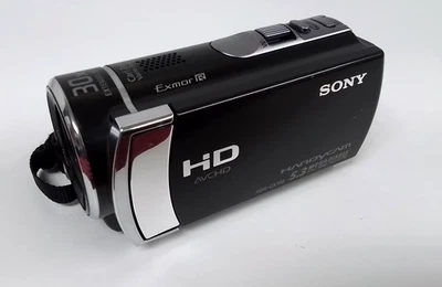 Sony HDR-CX190 HD Handycam Digital Camcorder w/ Battery & Built-in Charging Cord - Image 1 of 4