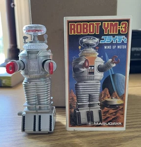 Vintage Robot YM 3 Lost In Space 1985 Walking wind-up Motor Works Masudaya 4.5” - Picture 1 of 15