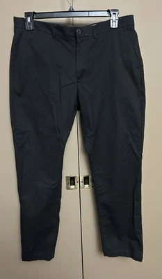Lacoste Chinos Pants Mens 36x30* Black Regular Fit Straight Leg Flat Front - Image 1 of 4