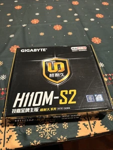 Gigabyte GA-H110M-S2 LGA 1151 Micro 6th/7th Gen Intel ATX DDR4 h110 Motherboard - Picture 1 of 5