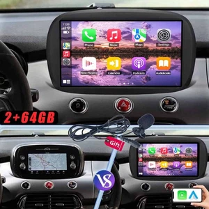 Per Fiat 500X 2014-2020 Android13 Autoradio Stereo Radio GPS Navi BT FM WiFi 64G - Foto 1 di 14