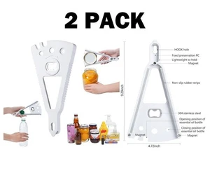 NEW 2 PACK SET! Jar Bottle and Can Opener Multi Tool for Low Strength Seniors - Picture 1 of 6