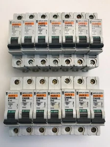 Job Lot 14 x MERLIN GERIN Multi9 MCB’s - B10/B16/B40 (15#F) - Picture 1 of 3