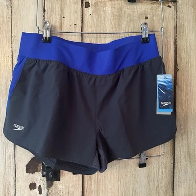 Women’s Black & Blue Speedo Team Running Shorts Size Med NWT - Image 1 of 4