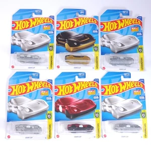 Lotto Hot Wheels Experimotors Coupè Clip Zamac Nero Rosso Lotto di 6 - Foto 1 di 3