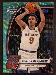 2024-25 Bowman University Chrome #93 Ashton Hardaway Aqua Wave Refractor #/299 - Bild 1 von 2
