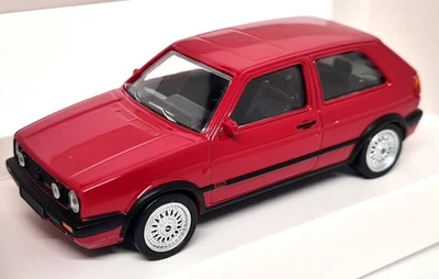 Norev 1/43 Volkswagen Golf GTi MK2 G60 1990 Red Metal Scale Diecast Model Car - Image 1 of 4