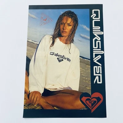 Vintage Quiksilver 1990s Surf Poster Original Print Ad Rare Vintage Surfwear - image 1 of 4