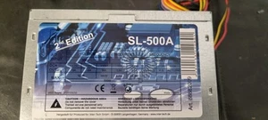 Inter-Tech SL-500A 2nd Edition Power Supply 500W PC Computer Netzteil ATX*nt1584 - Afbeelding 1 van 4