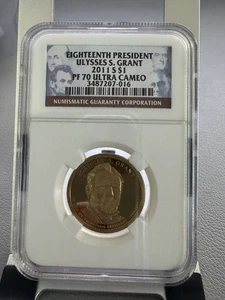 2011 S Ulysses S. Grant Presidential Dollar NGC PR70 UCAM - Picture 1 of 2