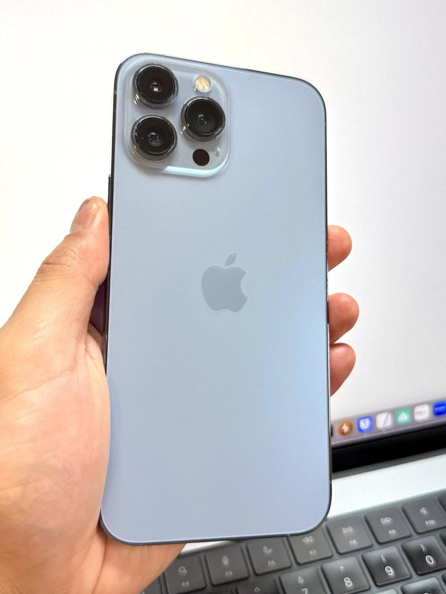 Apple iPhone 13 Pro Max Blue 128 GB Unlocked Cell Phones