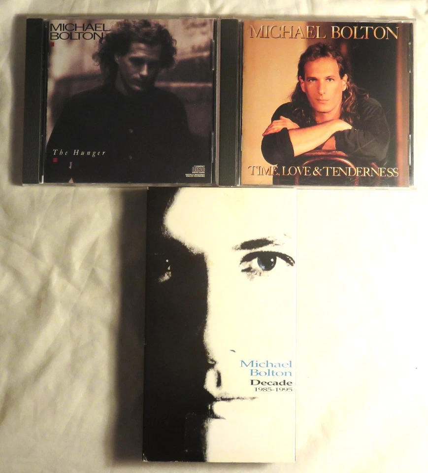 MICHAEL BOLTON 2 CD'S + VHS Decade/Time Love Tenderness/The Hunger EX TESTED - Image 1 of 2