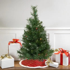 Northlight 2' x 14" Royal Pine Medium Artificial Christmas Tree - Multi Lights - Picture 1 of 5