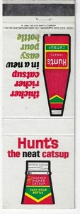 Cubierta de libro de cerillas de colección Hunt's Tomate Catsup receta Hotdog sorpresa. - Imagen 1 de 3