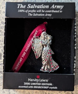 VINTAGE   H. LEWIS   SWAROVSKI CRYSTALS   SALVATION ARMY  Ornament   NIB 2006 - Picture 1 of 4