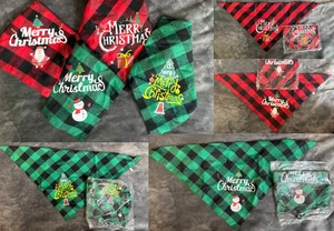 Lot - 80 Christmas Dog Bandanas – 4 Styles (20 ea.) – Wholesale / Resale / Gifts - Picture 1 of 3