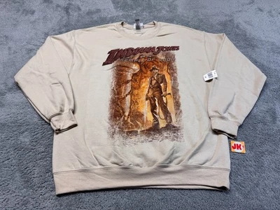 NUEVO Suéter Disney Adulto Grande Beige Indiana Jones Templo de la Muerte Parques Para Hombres Foto 1 de 4