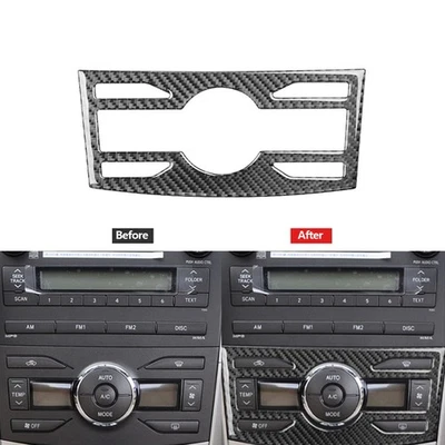 Carbon Fiber Center Multimedia Panel Cover Trim For Toyota Corolla 2007-2013 - image 1 of 4