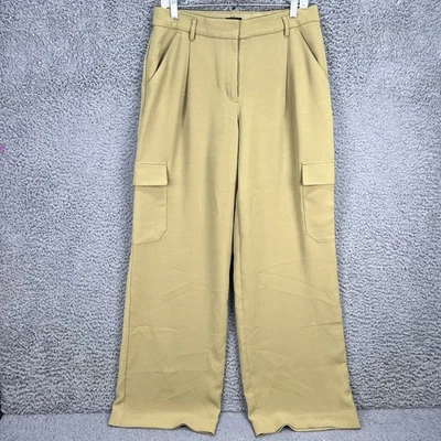 Express High Rise Cargo Trousers Pants Womens 10R Kiwi Green Career Work Fashion - Image 1 of 4