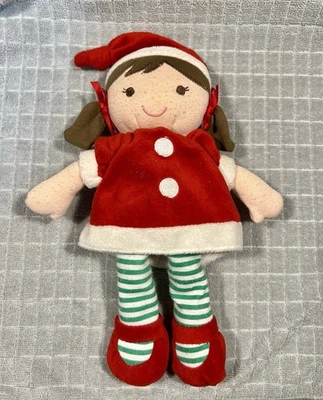 Chapéu social Carter’s Just One You boneca bebê morena menina pelúcia verde vermelho - Imagem 1 de 3