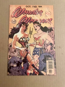 Wonder Woman #184 SIGNED Adam Hughes DC 2002 Golden Age Classic GGA cover - Picture 1 of 2