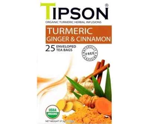 Tipson Organic Turmeric Ginger & Cinnamon Free Shipping World Wide - Picture 1 of 3
