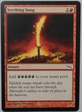 MAGIC THE GATHERING MTG 2003 MIRRODIN RED SEETHING SONG INSTANT ENGLISH CARD