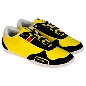 DIESEL Y00939 PR146 H4942  BAYS Mn's (M) Yellow/Black Nylon Lifestyle Shoes