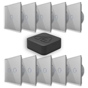 LIVOLO Starterpaket-1 Smarthome System mit Schalter Blenden Vorteilspreis Grau - Bild 1 von 20