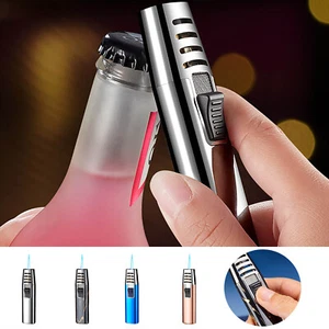 Outdoor Handheld Jet Straight Flame Torch Lighter Blue Flame Fire Refillable - Picture 1 of 36