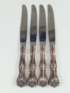 Vintage 4 Stück NS Co Tafelmesser Set versilbert und Edelstahl - Bild 1 von 4
