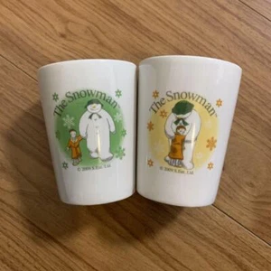 The Snowman Cups, set of 2, without handles from japan - Picture 1 of 3