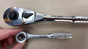 2 NAPA Tools Ratchets NS66 And NM47 1/2" And 1/4" Drive Quick Release USA - Picture 1 of 15