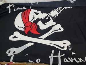Time Flies When Your Having Rum bandiera nera 3' x 5' pirata - Foto 1 di 6