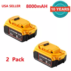 20 Volt Max XR 8.0AH Lithium Ion Battery DCB204 DCB208 DCB200 For DeWalt - Picture 1 of 16
