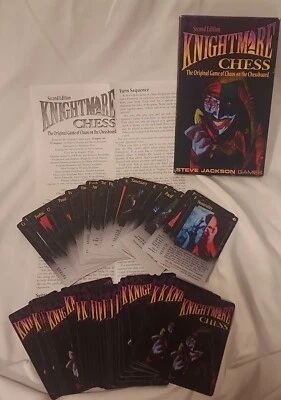 Vintage 1996 Second Ed. Steve Jackson Games Knightmare Chess Game RARE Complete - Image 1 of 4