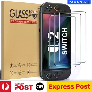 2x For Nintendo Switch 2 1 OLED Full Cover Tempered Glass Screen Protector - Picture 1 of 8
