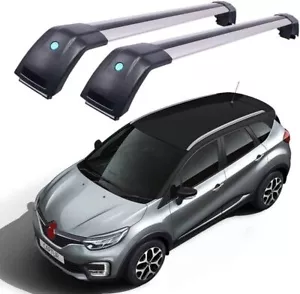 Fit For Renault CAPTUR 5 Door SUV 2019-2022 Roof Rail Rack Cross Bars Crossbars - Picture 1 of 9