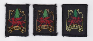 REINO UNIDO / EXPLORADORES BRITÁNICOS - PARCHE CAERPHILLY SCOUT REINO UNIDO GALES (3 VAR) - Imagen 1 de 2