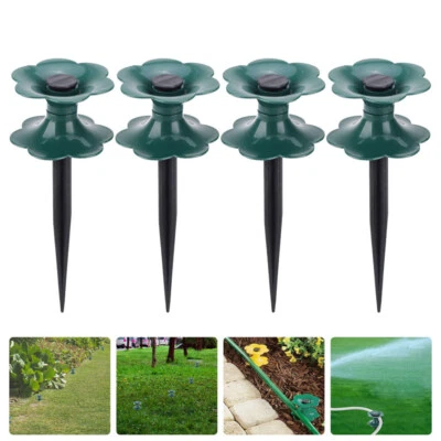 4Pcs Hose Guide Spikes Garden Hose Stakes Heavy Duty Winding Pipe Wheels - Image 1 of 4