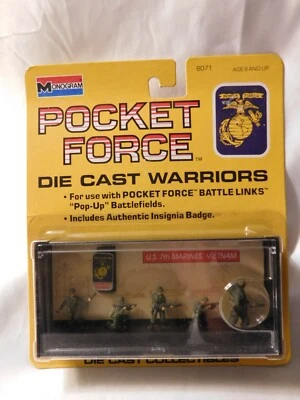 Monograma Pocket Force EE. UU. 7ª Infantería de Marina Vietnam Die Cast Warriors Foto 1 de 4