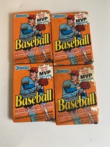 1990 Donruss Puzzle and Baseball Cards Vintage Packs Unopened Wax